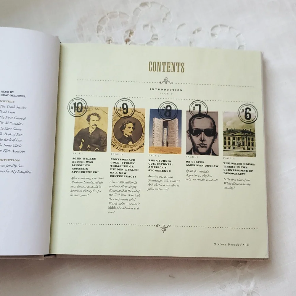 History Decoded 10 Greatest Conspiracies Of All Time Book.